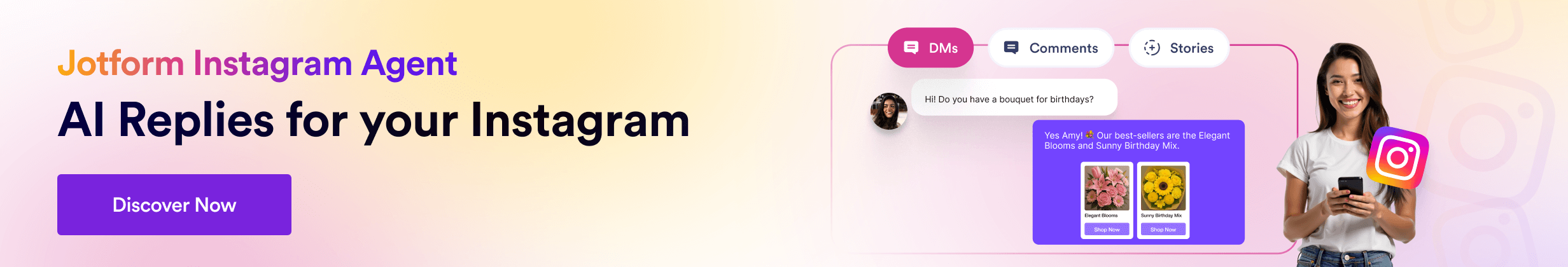 Jotform Instagram Agent - Desktop