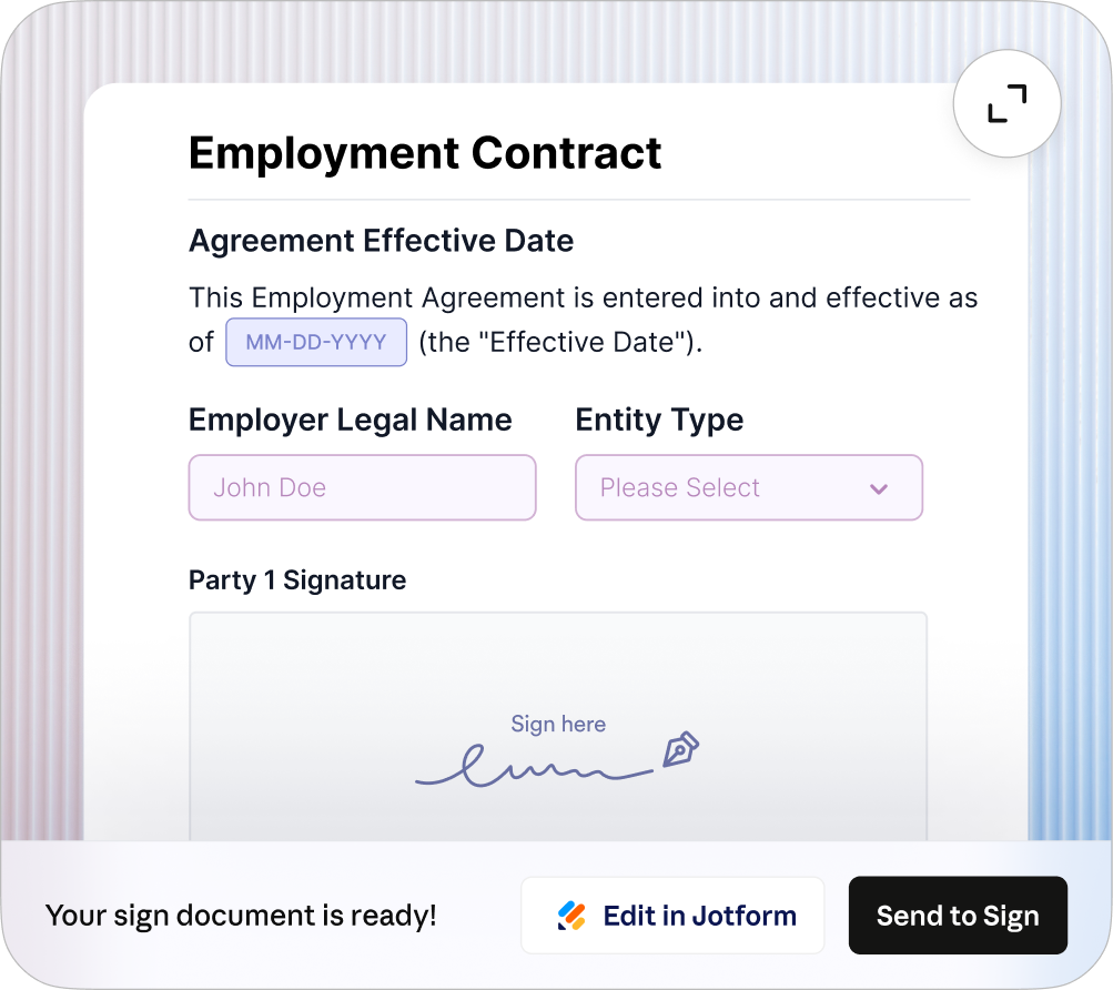 Jotform Sign screenshot