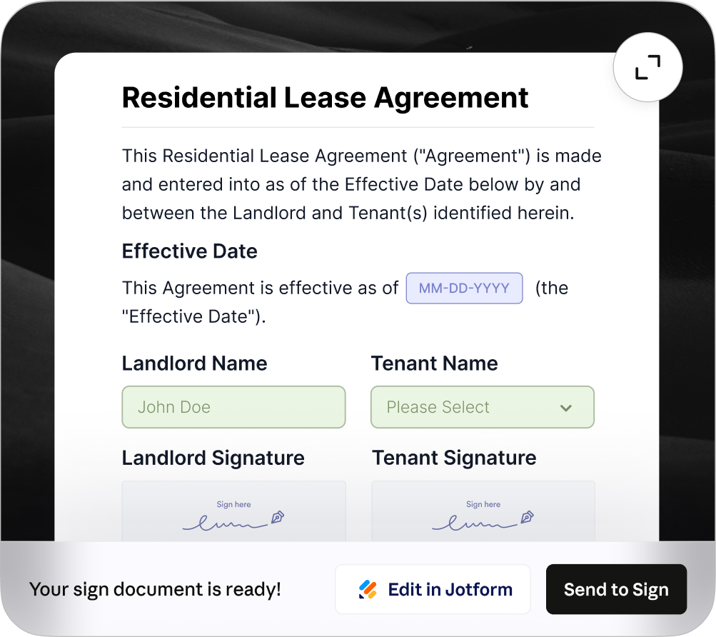 Jotform Sign screenshot