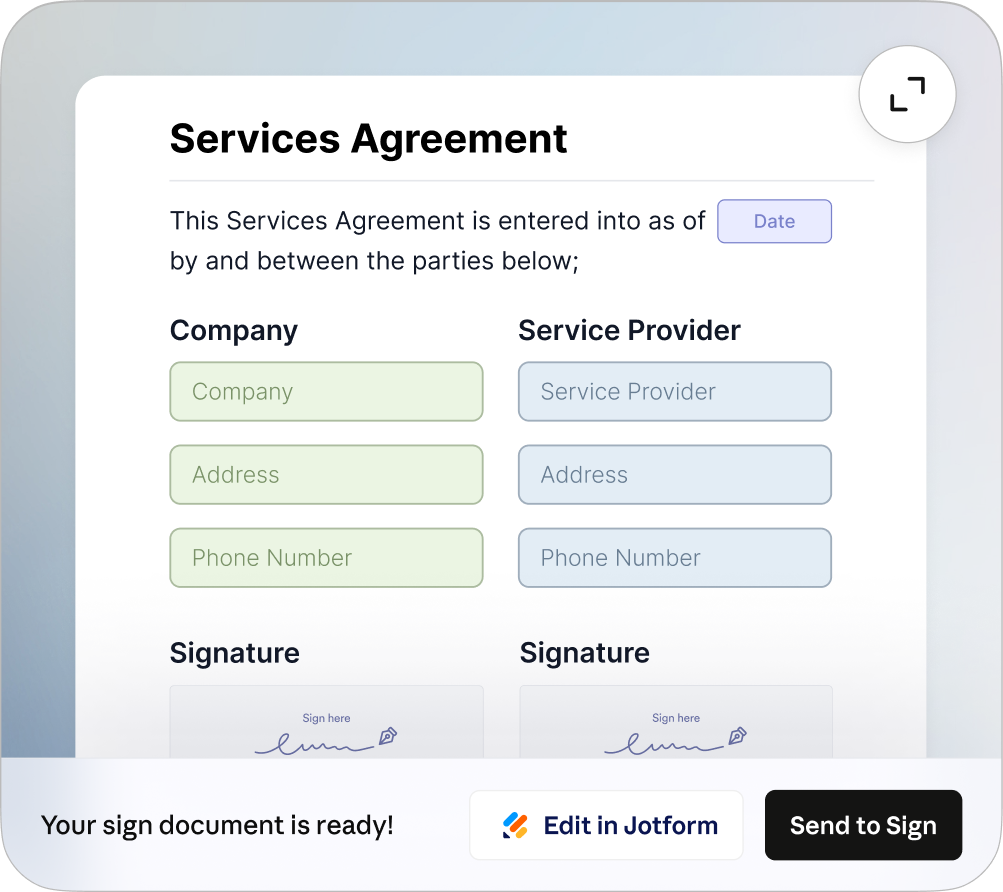 Jotform Sign screenshot