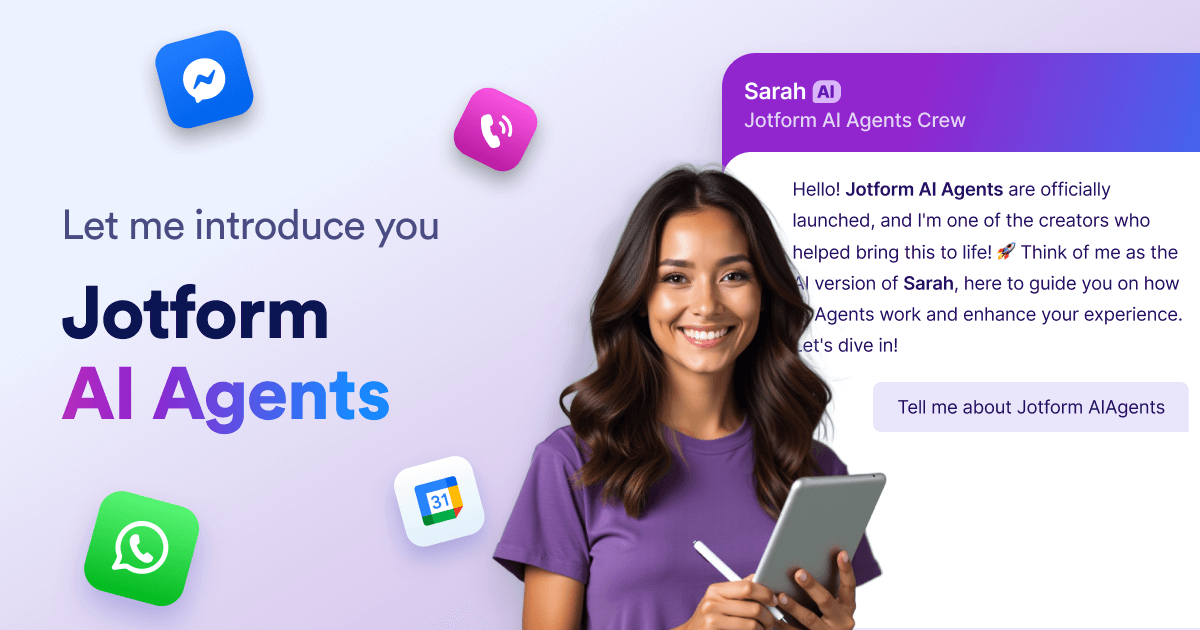 Jotform AI Agents: Build Custom AI Assistants to Automate Workflows
