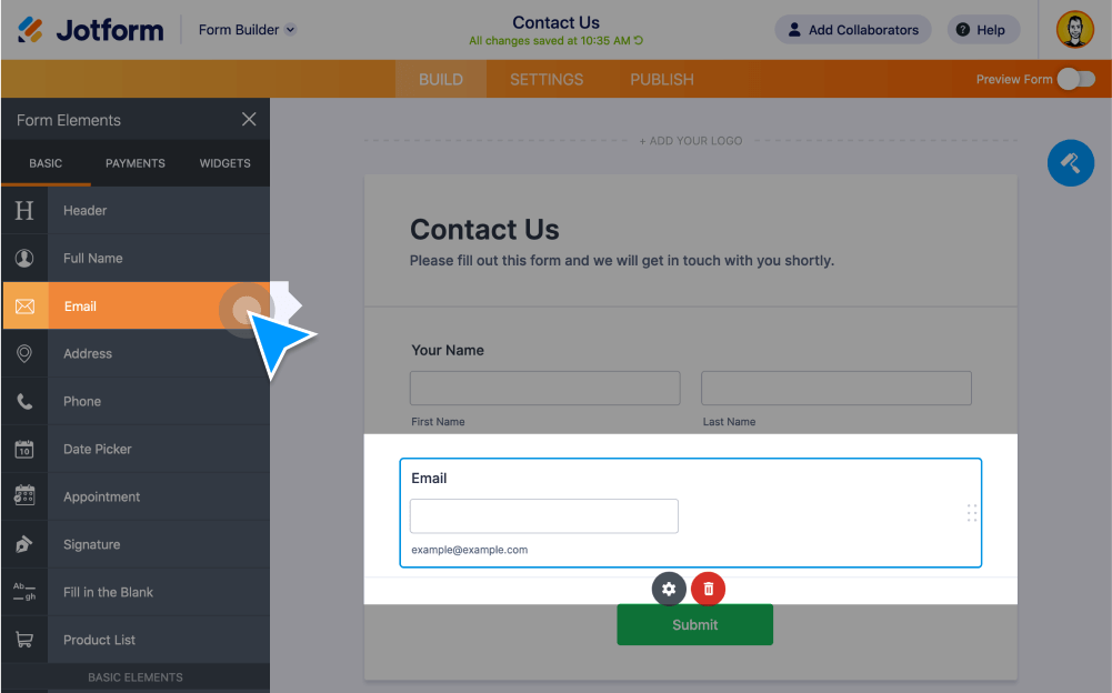 Free Drag and Drop Web Form Builder