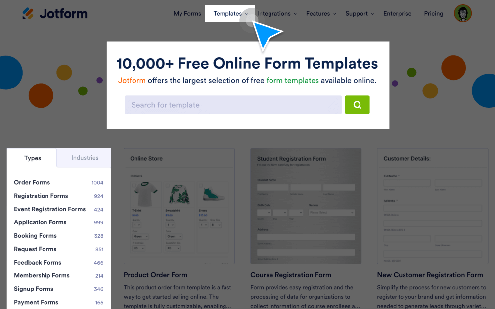 Customize Online Form Templates