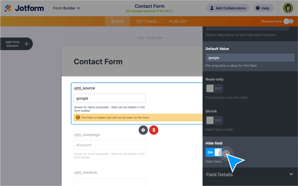 Get UTM Tracking for Online Forms