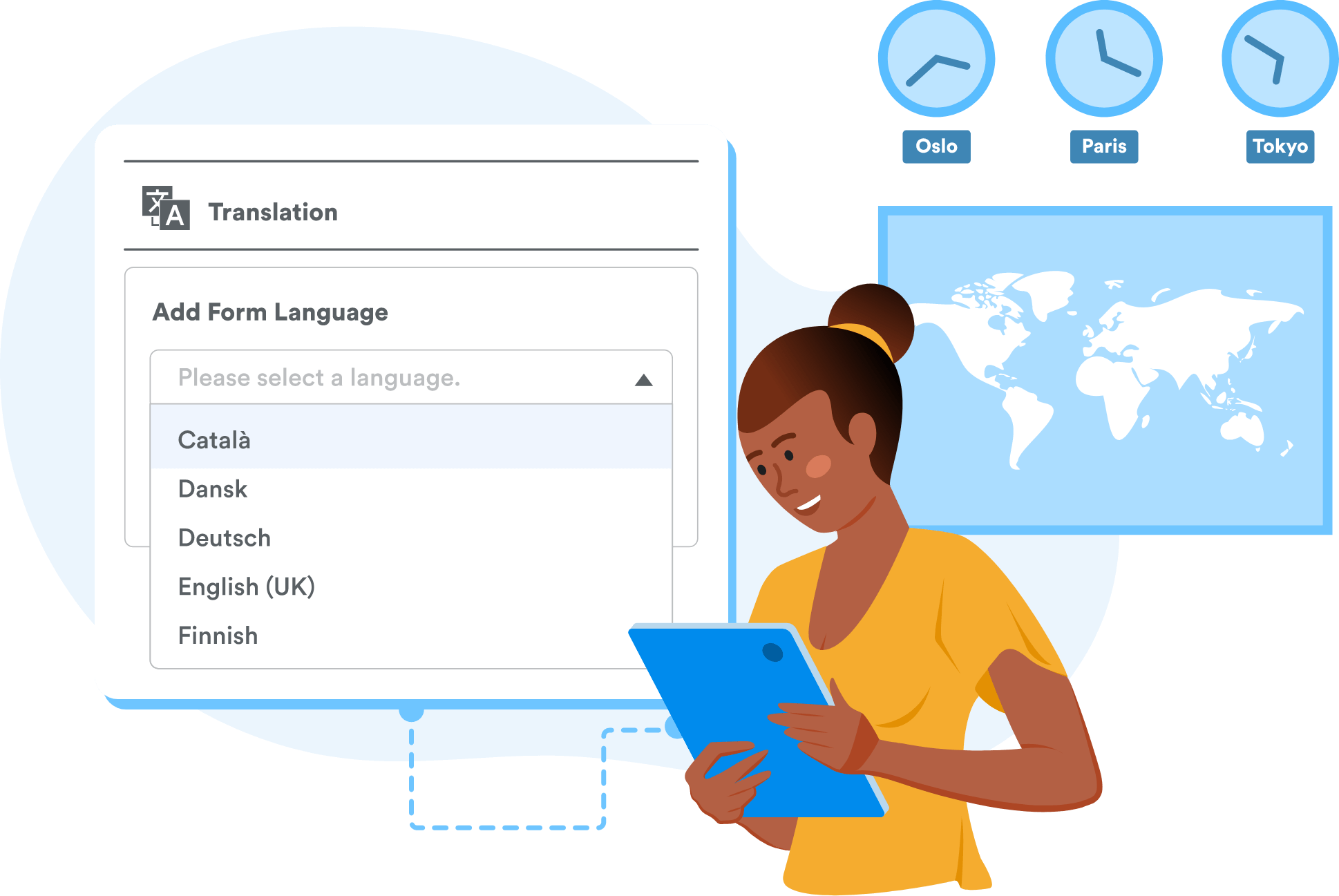 Choose from 130+ languages