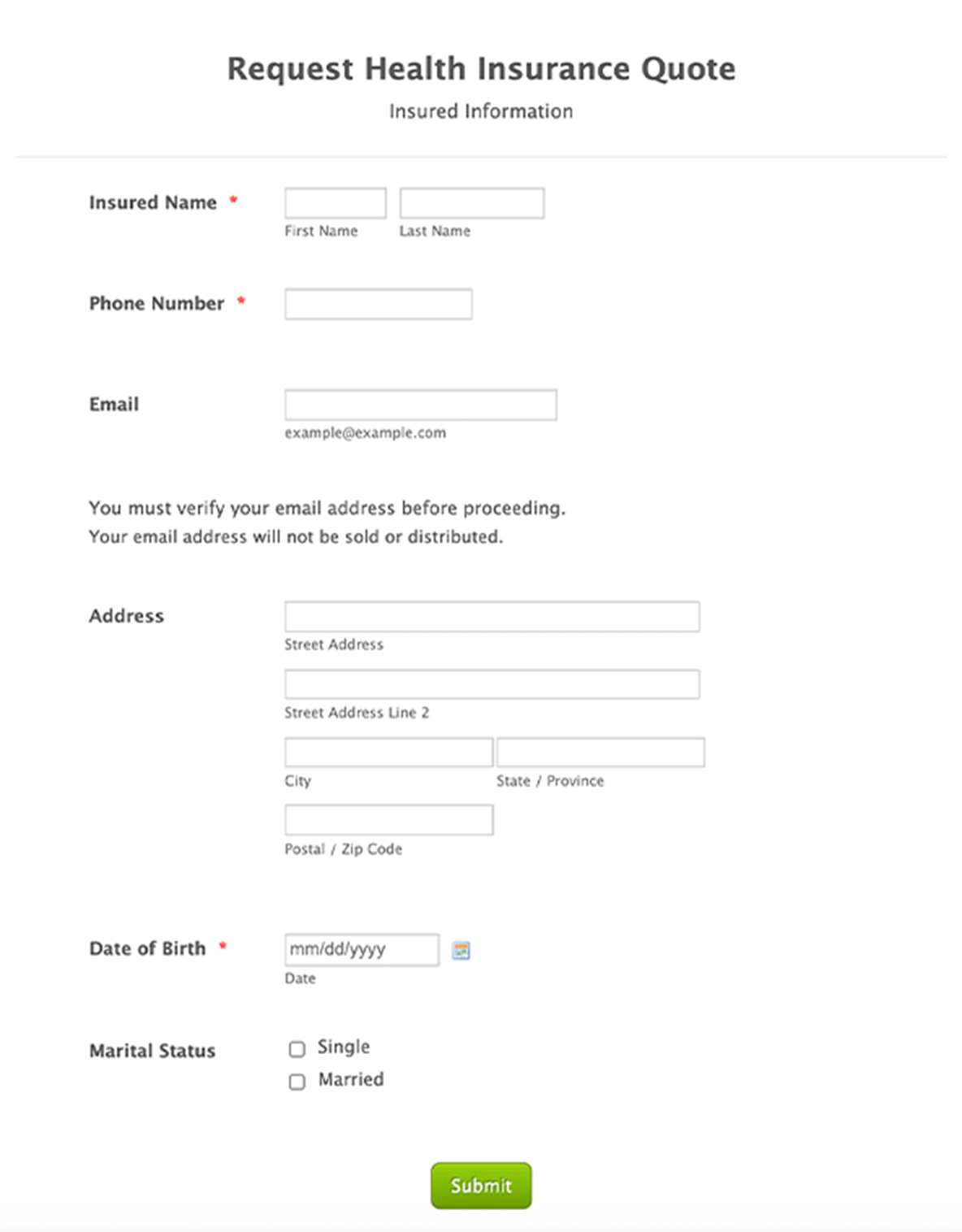 Free Client Form Generator Jform Form Builder