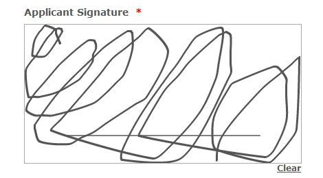 The E Signature widget does not accept signatures Image 1 Screenshot 20