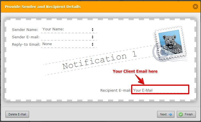 How do I change the recipient email of a form? Image 3 Screenshot 62