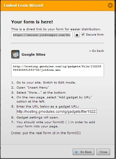 Default text changes on the form embedded on Google website Image 1 Screenshot 30
