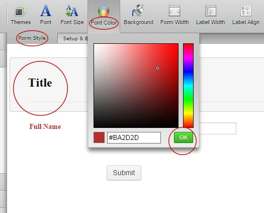 How do I change the color of the form header? Image 1 Screenshot 20