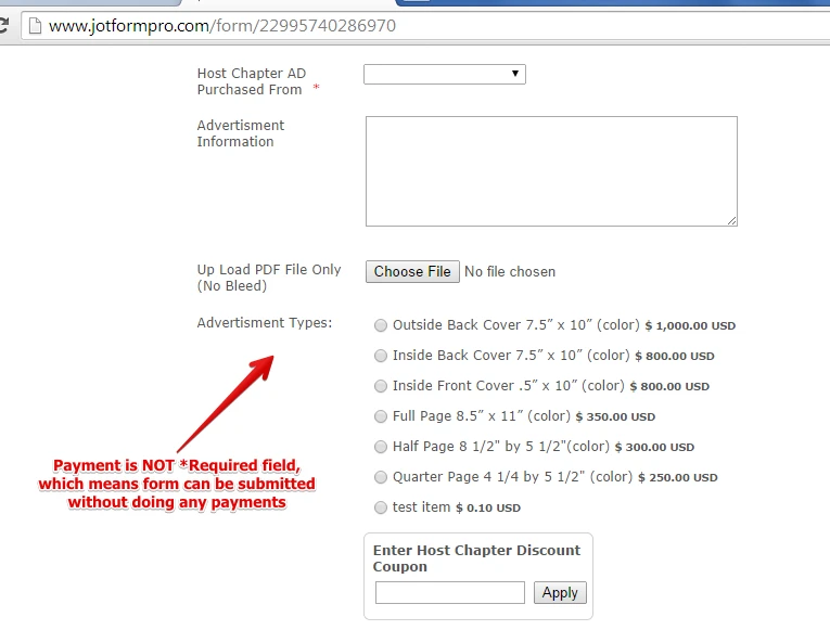 Having Problems Integrating Paypal account with Jotform Image 1 Screenshot 20