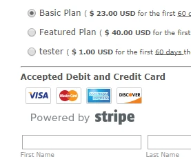 adding accepted credit cards to stripe Image 1 Screenshot 20
