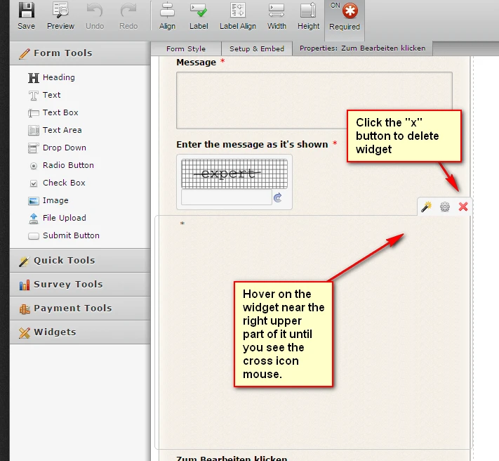 How to remove or delete widget Image 1 Screenshot 20