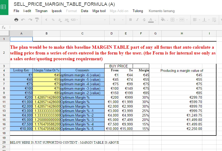 Can anybody help me build this calculation formulae in Jotform please? (I have no code experience) Image 1 Screenshot 20