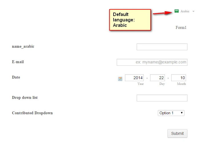 Form Disabled: Arabic language form Image 5 Screenshot 124