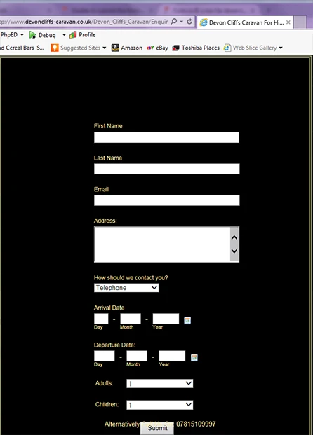 Form in IE is too far down the page Image 1 Screenshot 20