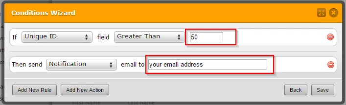 Can we receive email alerts when a minimum number of people have filled and submitted the form? Image 3 Screenshot 62