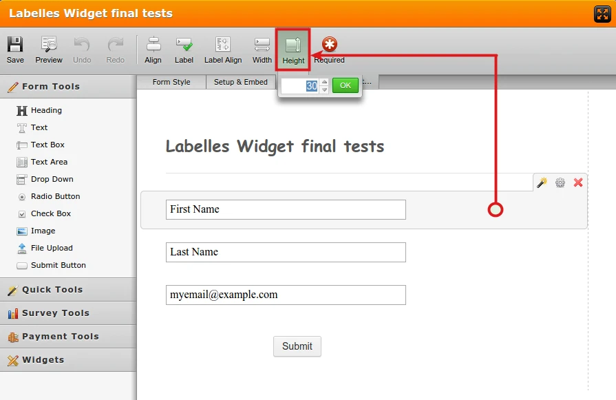 How to increase the height of Labelless widget text box? Image 1 Screenshot 20