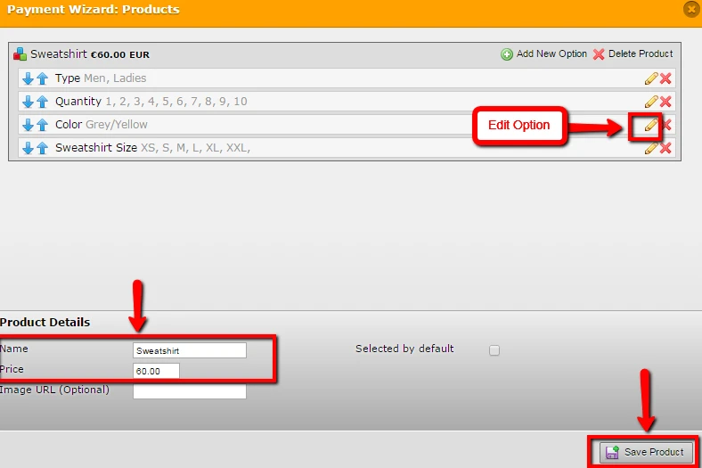 Payment Integration: How to edit the product details? Image 5 Screenshot 124