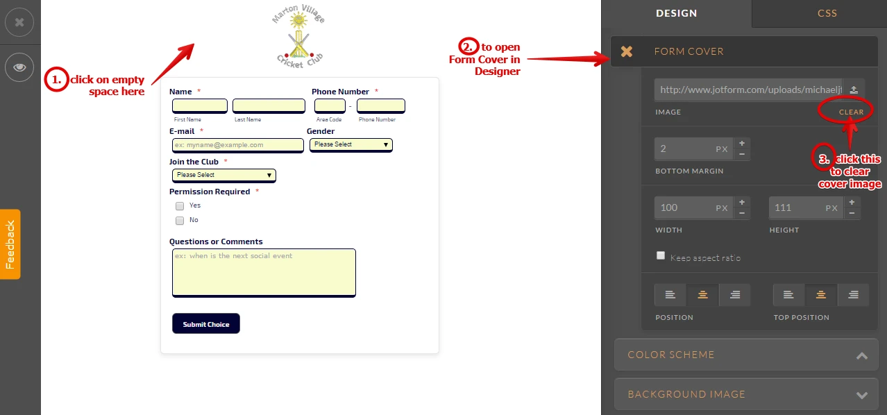How to delete form cover wrapper in Form Designer Image 1 Screenshot 30