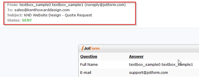 not receiving emails from form? Image 1 Screenshot 30
