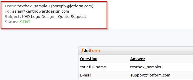 not receiving emails from form? Image 2 Screenshot 41