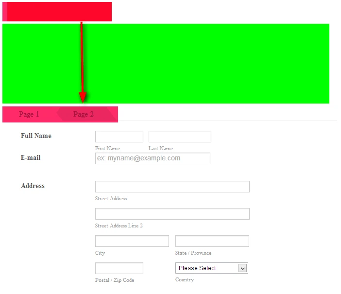 Display Form Tabs below other form inputs Image 1 Screenshot 20