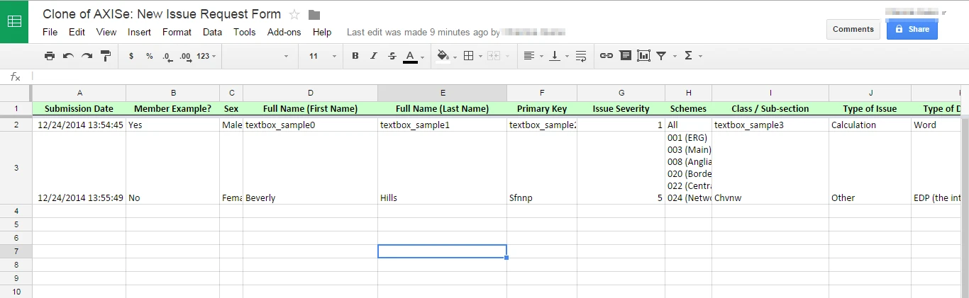Updating Submissions in Google Spreadsheet Image 4 Screenshot 83