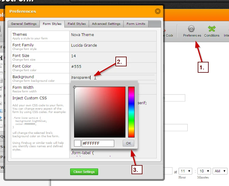 Form Designer: Unable To Change the Background Color To Transparent Image 1 Screenshot 30