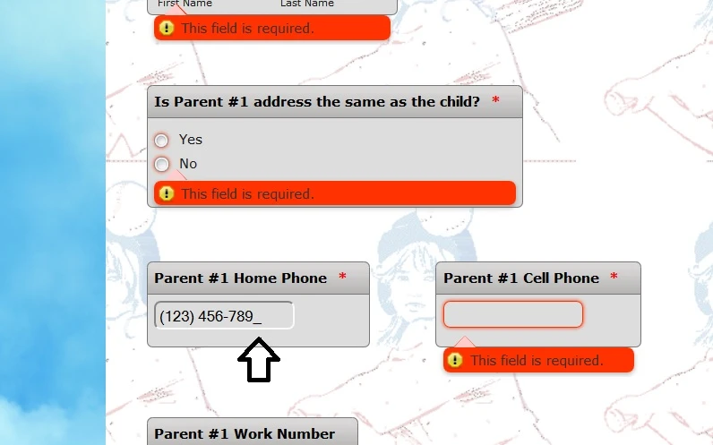 How do I fix the width of the phone number input fields Image 1 Screenshot 20