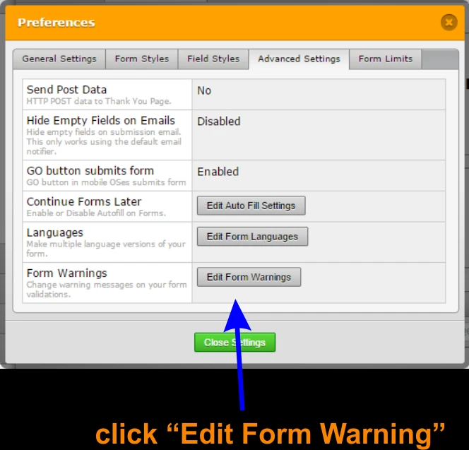 How to Change Form Warning Messages Image 3 Screenshot 72