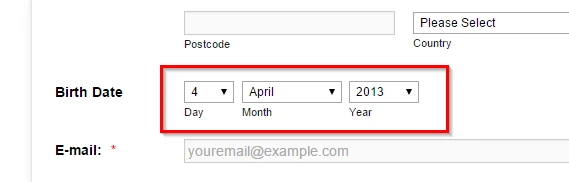 How to correct the width on birth date? Image 1 Screenshot 20