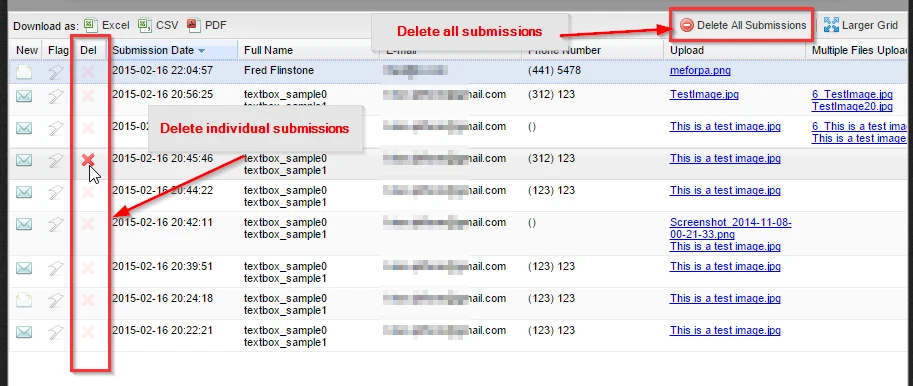 how to clear submissions Image 1 Screenshot 20