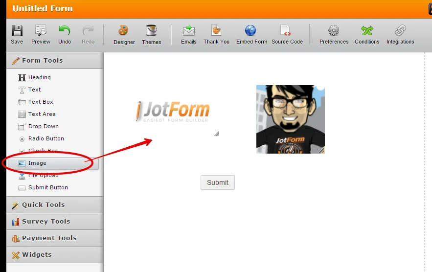 How to add Photo and Logo on Jotform Image 1 Screenshot 20