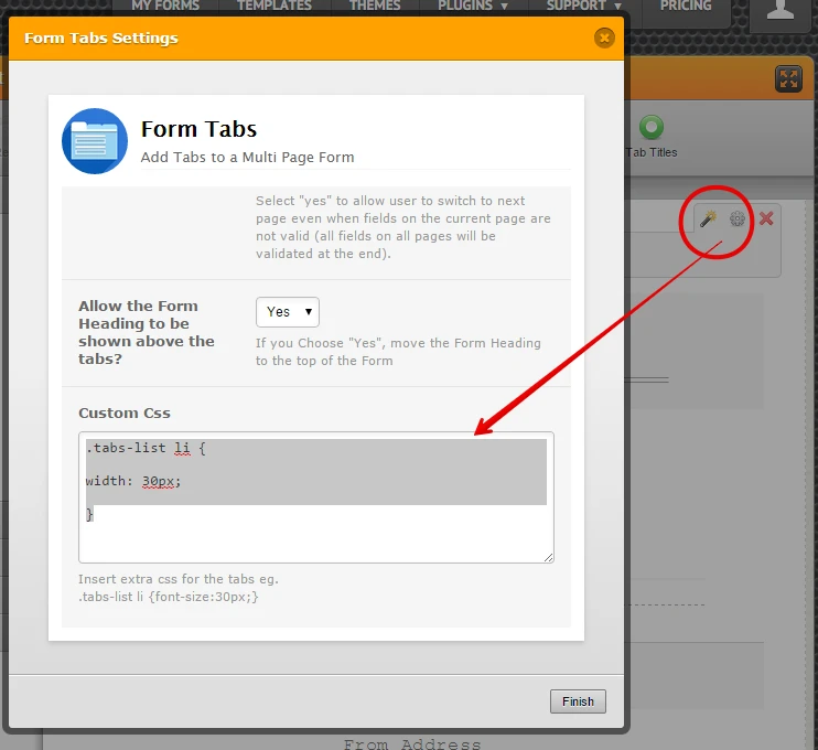 How to make the Form Tabs widget smaller Image 1 Screenshot 30