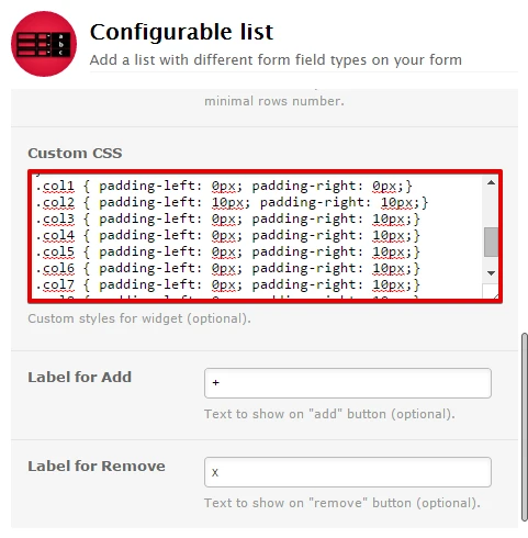How can I style Configurable list widget with CSS? Image 3 Screenshot 82