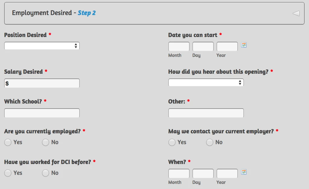 2 Column Responsive Form w/ Labels in Column 1 & Text Boxes in Column 2  Possible?? Image 1 Screenshot 20