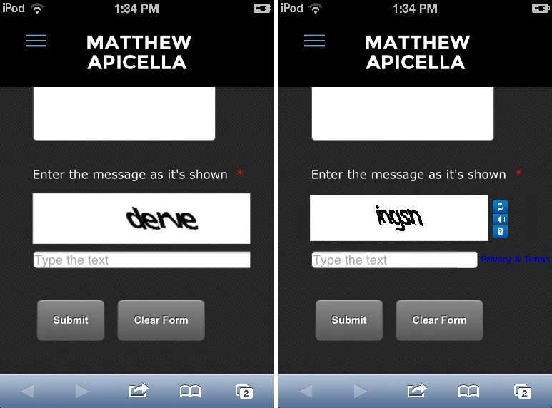 Form fields cut off (responsive/mobile design) Screenshot 20