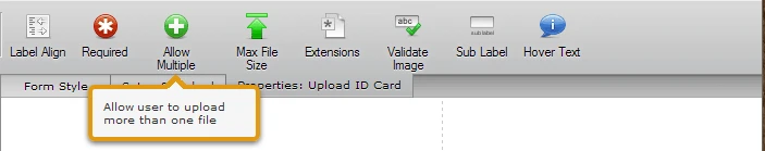 Can I allow my users to upload multiple files? Image 1 Screenshot 40