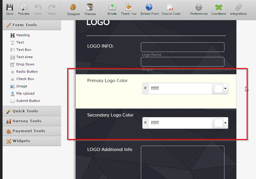 Color Picker Widget: Causes form not to submit Image 1 Screenshot 40