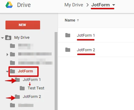 Creating a parent folders inside Google drive that is integrated with JotForm Image 1 Screenshot 20