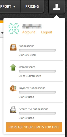 If the 100 submissions gets maxed out, does it refreshes the count on the 1st of each month? Image 1 Screenshot 20