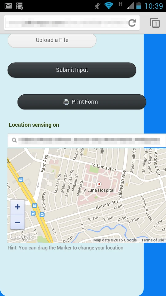 Location sensing widget not working on mobile Image 1 Screenshot 20
