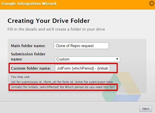 Custom folder name in Google drive integration Image 2 Screenshot 51