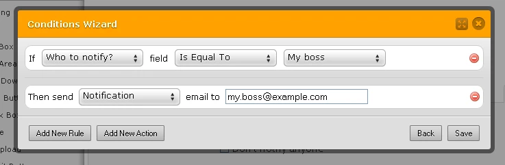 How can I get my Jotform to send an email to a specific email but only if a certain box is checked on the form? Image 2 Screenshot 41