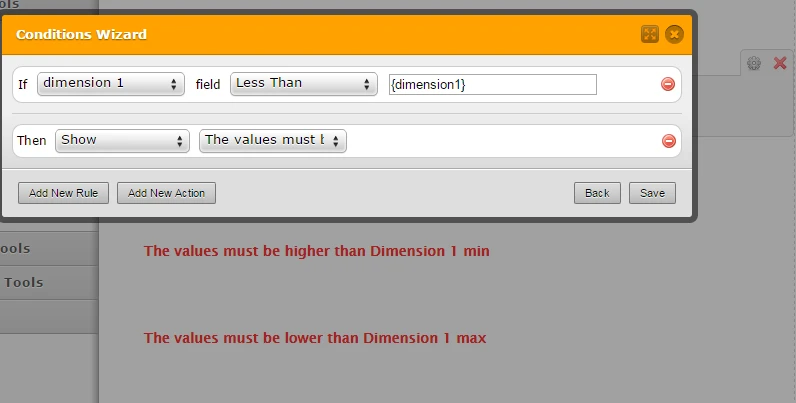 Can I have a numerical formula define a minimum or maixmum value for a numerical input field? Image 2 Screenshot 41