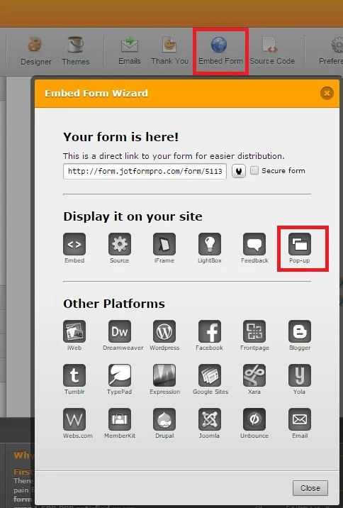 How to add pop up form to the website Image 1 Screenshot 30