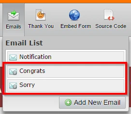 Can you create automatic email notifications based on a score? Image 1 Screenshot 50