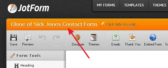 How can I rename a form created by cloning a previous one? Image 1 Screenshot 20