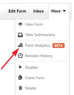 Is there a way to get past form views   before setting up analytic options? Image 1 Screenshot 20